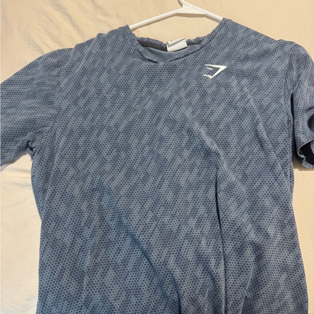 Gymshark Blue Short Sleeve Performance Tee